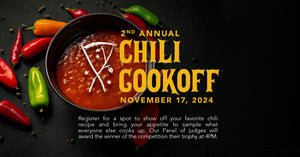 Second Annual Chili Cookoff Sunday November 17th from 1-4