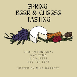 Spring 24 Beer and Cheese Pairing