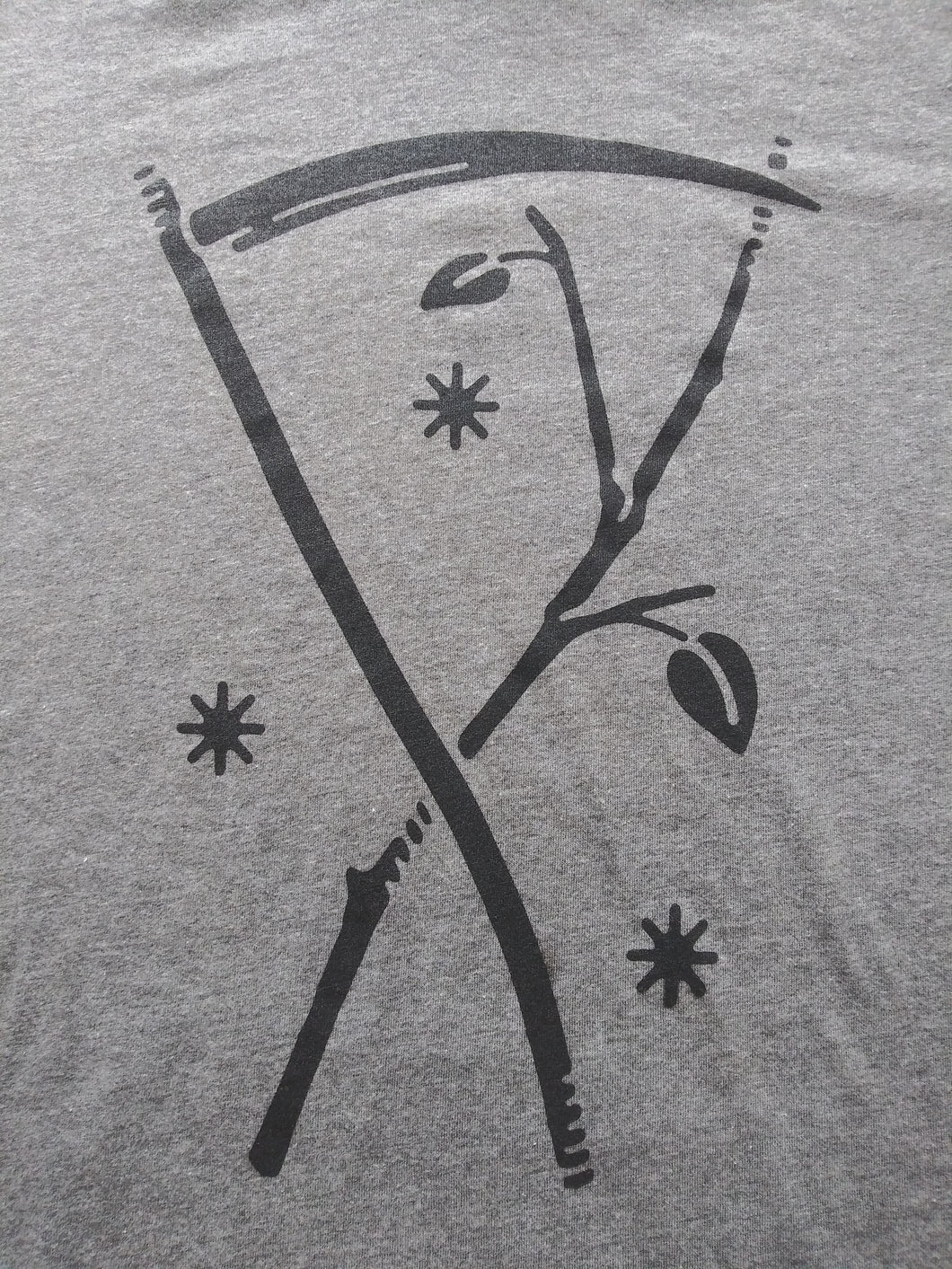 T-Shirt - Grey/Black Logo