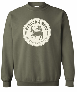 Crew Neck - Military Green CIRCLE LOGO